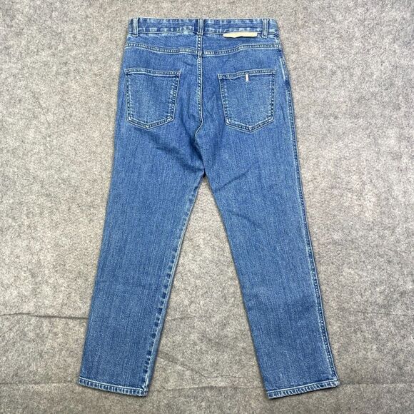 Stella Mccartney Women Jeans Size 25 Cropped Straight Leg Piped - Picture 8 of 10
